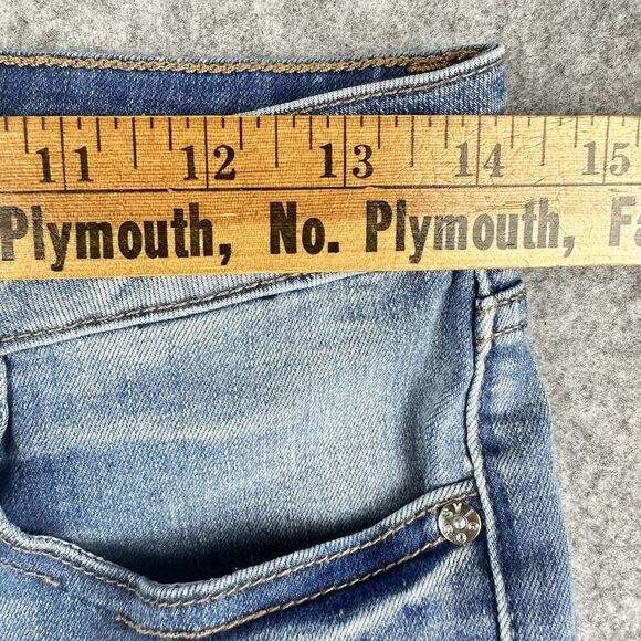 Vigoss Ace High Rise Super Skinny Jeans Womens 27 Light Wash Button Fly Stretch - Picture 9 of 16